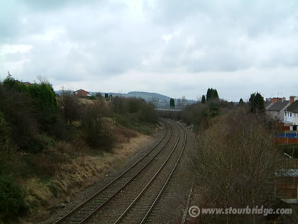 View of Wychbury Hill from Vicarage Road, Amblecote, Stourbridge