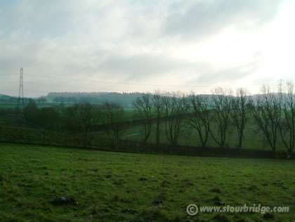 Open countryside south of Gibbet Wood, near Stourbridge