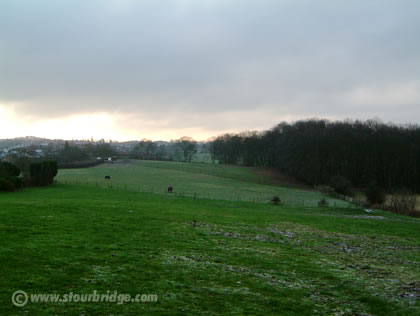 Open countryside close to Herondale Road Estate, Stourbridge