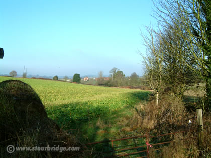 Footpath from A451 Kidderminster to Stourbridge Road, Ismere, nr Stourbridge