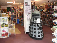 Dalek keeping an eye on naughty kids at Blue Crystal collectables
