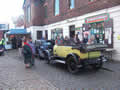 vinage cars outside the Stourbridge Navigation Trust office