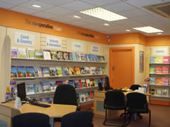 Inside the Stourbridge Co-op Travel store