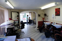 Inside Davids haidressing studio