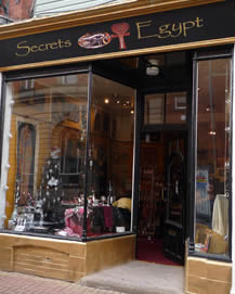 Exterior of the Secrets of Egypt giftstore in coventry Street,Stourbridge