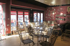 Inside the Scarab coffee shop