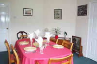 Willows Bed and Breakfast dining room