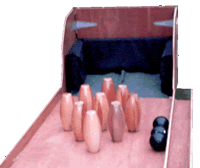 Portable skittle alley