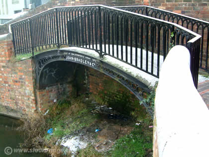 Cast iron footbridge made by Joseph Bradley, 1872