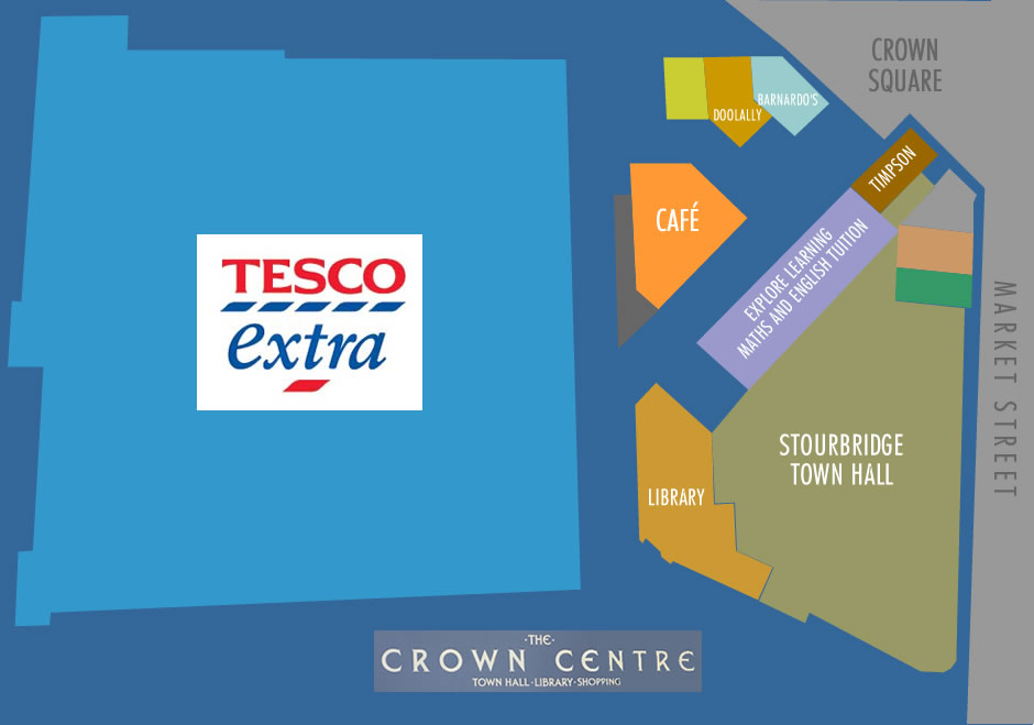 Crown Centre map