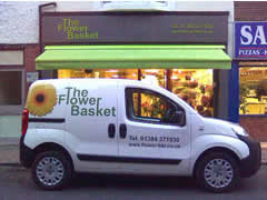 The Flower Basket delivery van