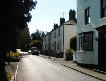 Picturesque alms houses in Church Road