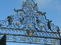 Detail ironwork on Mary Stevens Park gates