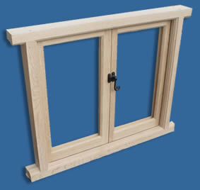 Bespoke hardwood window frame